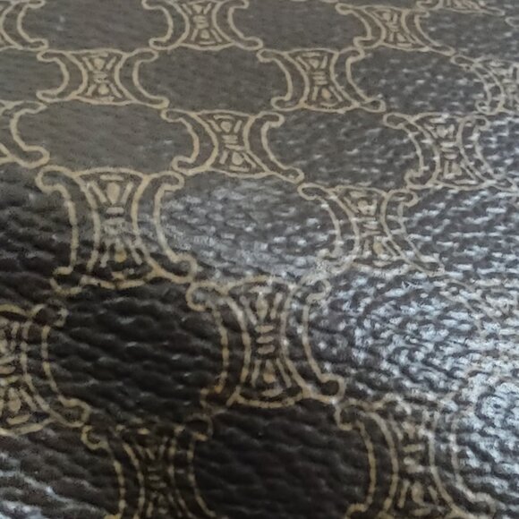 Celine Vintage Macadam Canvas PVC Leather Vertical Shopping Tote Bag - Picture 12 of 14